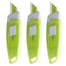 매일다미 자석 안전 택배칼, 3개, 그린