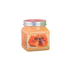 蘆薈身體臉部去角質磨砂膏 保濕 順滑肌膚 去角質, 1個, 蜂蜜蜂蜜 [350ml] 順勢眉粉眉粉)
