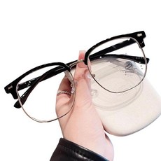 안경테 대두 빅사이즈 사각 반뿔테 큰안경 오버사이즈