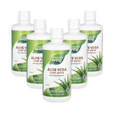 네이쳐스웨이 알로에베라잎즙 무맛 1L(33.8fl oz), 1L, 5개