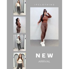 IFCLOTHING 苡芙 大尺碼收腹提臀鯊魚皮褲 咖啡色2L 舒適高彈力內搭褲