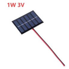 폴리 실리콘 태양 에폭시 패널 모듈 조명 배터리 전원 충전기 장난감 0.3W 5V, 1개
