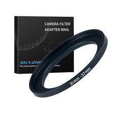 34mm ~ 52mm 스텝업 링 필터 어댑터 금속 링 스텝업 링 어댑터 필터 모든 52mm UV CPL ND 렌즈 후드 스레드 렌즈 요법(34mm ~ 52mm)과 호환, 30mm ~ 37mm