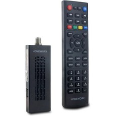 2024 최신 디지털 TV 컨버터 박스 동글 튜너 포함 ATSC 녹화 USB 멀티미디어 기능 1080P HDMI 출력 Clear QAM by Mediasonic HomeWorx