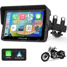 카푸라이드 W702 오토바이용 7인치 방수 터치스크린 휴대용 카플레이안드로이드 오토 GPS 내비게이션 듀얼 블루투스 지원 차량용 시리 구글 어시스턴트 TF64G, 오토바이용 7인치 방수 터치스크린 휴대용 카플레이안드로
