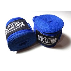【神拳阿凱】Excalibur 1558 拳擊手綁帶 手繃帶 纏手 500cm 黑/藍/紅 一組, 1個, 藍色