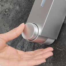 ET 디스펜서 1구 420ml 실버 핸드워시디스펜서 벽걸이샴푸