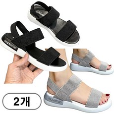 차쿠 1+1 여성 밴딩 스트랩 샌들 푹신한 데일리 밴딩 샌들