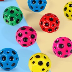 翠樂絲 高彈力洞洞球 解壓彈力球 彈力洞洞球 月石彈力球 PU彈跳球 彈跳球 洞洞球 翠樂絲 高彈力球 紓壓玩具, 1個, 單色款(隨機色單入)