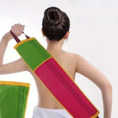 론조모니 손잡이 셀프 저자극 등밀이 때타월 목욕타월, 혼합, 1세트, 2개입