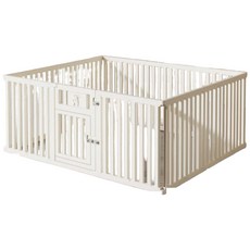 現貨 超高75cm 極簡風多功能寵物圍欄 寵物護欄 寵物柵欄 寵物安全門欄, 白色, 1個