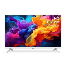 에어리브 화이트 구글5.0 32인치 스마트TV 에너지효율 1등급, G3200SUH, 고객직접설치, 스탠드형, 81cm(32인치)