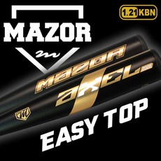 MAZOR 메이저 2026 악셀 블랙/골드 이지탑 밸런스 32/27 33/28 알로이배트 1.21KBN 인증, 33인치28온스