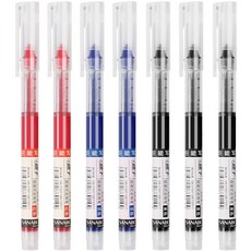 SANABO 直液式走珠筆 大容量墨水速乾鋼珠筆, 直液中性走珠筆【紅色】