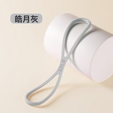 DIU 8字拉力器開肩美背彈力帶家用健身女士高彈硅膠八字拉力繩拉力帶, 1個, 硅膠八字拉力帶-灰色35LB