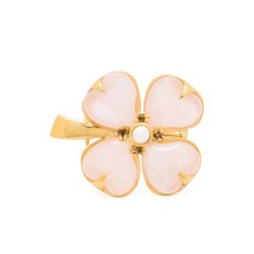 구센스 네잎클로버 젬스톤 브로치