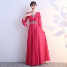 성가대 드레스 공연무대복 연주복 단체복 합창 합창복 브라이트레드 S