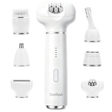 SaeByul 제모기 모근제거기 6in1 털 뽑는 기계 남성 여성 바디트리머 다리털 Y존 브라질리언 제모, 전기면도기, BXL-833