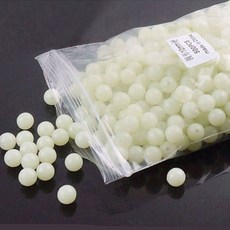야광구슬 자작채비 대용량 벌크 말랑 단단 원투낚시 선상갈치 500P, 0.야광_7mm(단단구슬 500개), 1세트