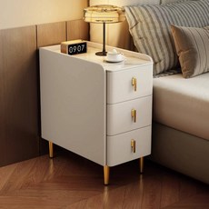 3단 침대 협탁 원목 초슬림 다용도 협탁 서랍장 완제품, 1개, 화이트 30*40*59CM