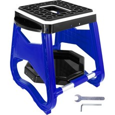 루투 더트 바이크 스탠드 리프트 오토바이 범용 패널 공구 트레이 핸들 포함 모터크로스에 일반적으로 사용됨 500파운드 파랑, 탈착식 쟁반, 1개