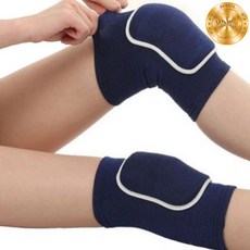 웰럽 쿠션 패드 무릎보호대 네이비, 1세트