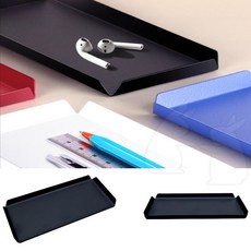 썬코 다용도 펜슬꽂이 데스크수납 오거나이저 다용도꽂이함 소품 펜접시 트레이, 블랙 MW-677