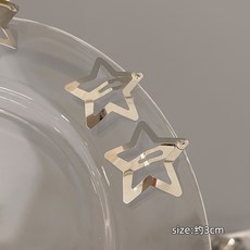 髮夾多巴胺彩色五角星星小夾子頭飾可愛甜妹劉海側邊碎髮bb夾1320K基礎銀色五角星一個默認顏色