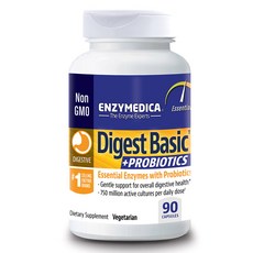 ENZYMEDICA Digest Basic+Probiotics酵素益生菌素食膠囊, 90顆, 1罐