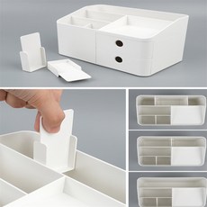 [별빛] 책상 미니수납장 책상위서랍정리함, 투명