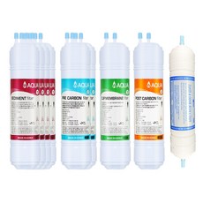 아쿠아 정수기필터 (11인치/한방향/1년세트+TCR필터), 1세트, 아쿠아 (11인치/한방향/1년세트+TCR필터)