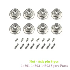 MJX Hyper Go 예비 부품 14303 1/14 R/C 자동차/트럭 원래 교체 CVD 조인트 차동 드라이브 샤프트, 17 Nut - Axle pin