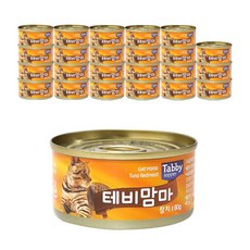 테비토퍼 테비맘마 고양이캔, 참치, 80g, 24개