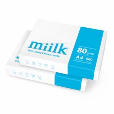 밀크 한국 A4 복사용지 80g, 1000개