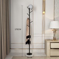 철제 북유럽 대리석 화이트 거치대+블랙 스탠드옷걸이 코트랙, 5. 나뭇가지옷걸이블랙홀더+화이트대리석