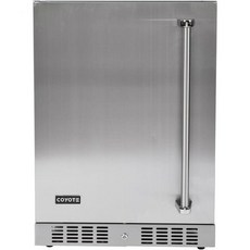 코요테 24인치 실외 등급 컴팩트 냉장고 왼쪽 힌지 5.5Cu. Ft. C1BIR24L, 코요테 24인치 실외 등급 컴팩트 냉장고, 왼쪽 힌지,