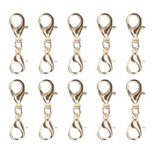 DIY 공예 목걸이 공예와 호환되는 10Pcs/set 더블 랍스터 걸쇠 익스텐더 스테인리스 스틸 랍스터 걸쇠 클로 커넥터