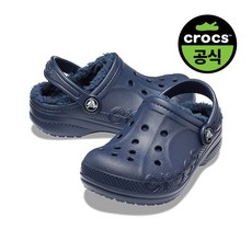 크록스 공식 유아 BAYA LINED CLOG T NAVY (23FKCL207501)