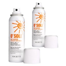 홈쇼핑정품 아쿠아 쿨링 선 스프레이 썬밤 여름등산 햇빛차단 썬블럭 안개분사 선로션 오쏠레 실키 썬스프레이 선스프레이 뿌리는선크림 뿌리는 썬크림, 100ml, 2개