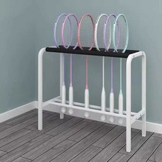 배드민턴라켓거치대 선반 보관대 정리대 랙 수납대, 화이트 배드민턴 라켓 거치대, 화이트 배드민턴 라켓 거치대, 1개