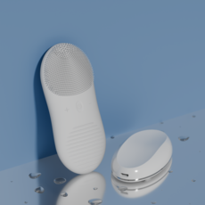 네오베 3세대 무선충전 클렌징 온열 실리콘 진동 클렌저 피지제거 모공 세안 브러쉬, 퓨어 화이트