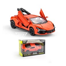 【台灣出貨】1:43合金超跑模型車，仿真警車合金模型，兒童玩具賽車, 【超跑】藍寶-橘, 1個