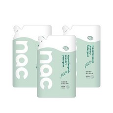 nac nac 低敏親膚嬰兒洗衣精組合包 (3入補充包) 1100ml, 1套, 3.3L