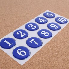 성은어반 원형 에폭시 번호판 식당테이블번호, 파랑