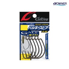 피싱스토어- 오너 컬티바 B-80 벌키스피어 어퍼훅 웜훅, #5/0