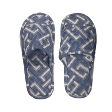 큰발친구 빅사이즈 워셔블 거실화, 메이즈체크, 1개