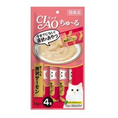 이나바 챠오츄르 (14gx4p)x10개 고양이간식 파우치, 혼합맛(참치/연어), 560g, 10개