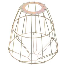 NUOBESTY 전구 커버 열 램프 가드 산업용 펜던트 전등갓 빈티지 와이어 프레임 견고한 금속 조명 케이지 천장 쉐이드102302