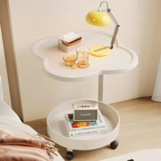 침대 사이드테이블 2단 틈새 이동식 소파테이블 S-E0200, 화이트