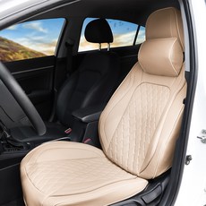 자동차 차량용 BMW 제네시스 벤츠 가죽 시트 보호 커버 리큐어 풀커버 4P 세트